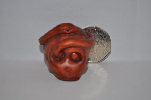 Snake and Skull Netsuke