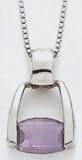 Silver Amethyst Necklace - SW127