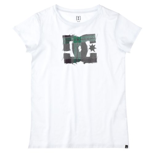 DC Shoes Damen T-Shirt Plaid, white, 42 (XL), DOWJE163 Preisvergleich