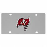NFL Tampa Bay Buccaneers 3D Logo Stainless Steel License Plate