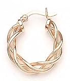 14kt Yellow Gold Hoop Earrings- E3024