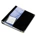 Rolodex 66451 Rolodex Business Card Binder, A-Z Tabs, 200-Card Capacity, 10 3/8 x 11 1/2, Bk