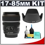 Canon EF-S 17-85mm f/4-5.6 IS USM Lens + Accessory Kit for Canon EOS 40D, 30D, 20D & Digital Rebel XT, XTi SLR Cameras