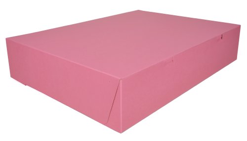 Southern Champion Tray 0897 Pink Paperboard Non-Window Lock-Corner Bakery Box, 20