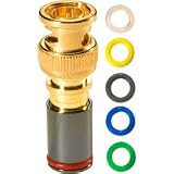 RG6 BNC Compression Connector - RG6, BNC, quad-shield