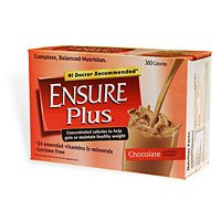 Ensure Plus Supplement 8 oz Bottle -Chocolate Case: 24