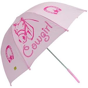 Girls' Western Chief 'Pink Cowgirl' Umbrella by Kid's Accessories
