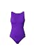 Aeroskin Polypropylene Sports Back Swim Suit In Solid Color (Purple, X-Large)