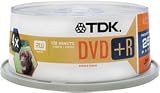 TDK DVD+R 4.7GB Spindle 25 Pack