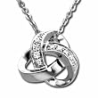 Round Brilliant Cut Diamonds, 14Kt. White Gold. Diamond Pendant With Chain