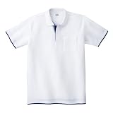 Printstar(プリントスター) | 195-BYP ベーシックレイヤードポロシャツ 5.8oz ホワイト×ロイヤルブルー L
