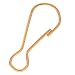 22K Gold Plated Clips For ID Badge Holder Lanyard 24mm (10)