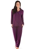 Womens Classic Pajamas Bamboo Jersey Gifts Ideas Women Mom Wife 0091-GP-L