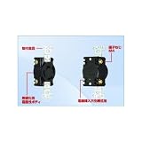 アメリカン電機 埋込コンセント 引掛形 (20A/接地形 3P/250V) 黒色 4220