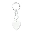 Sterling Silver Heart Key Ring