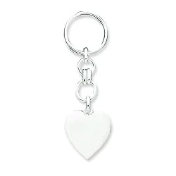 Sterling Silver Heart Key Ring