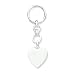 Sterling Silver Heart Key Ring