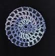Ocean Multi Classic Crocheted Hair Bun Cover- LARGE