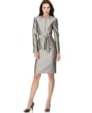 Calvin Klein Grey Shine Skirt Suit