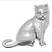 Pewter Pin Badge Cat British Shorthair