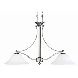 Hinkley Bolla 4662BN Round (26H x 44W) Pool Table 2 Light 150 watt Pendant in Brushed... by Hinkley