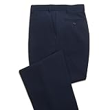 Haband Wrinkle Resistant Dress Pants, Flat Front Slacks For Men