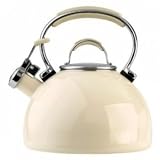Prestige 50559 Pf Enamel Whistling Hob Kettle In Almond