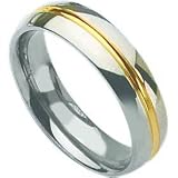 Titanium 14K Gold Plated 6mm Ring
