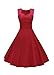 LUOUSE Women Capshoulder Retro 1950s Vintage Party Swing Dresses