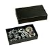 The Max Jewelry Box with Lid - Open Cuff Bracelets (Black) (3H x 14.5W x 8.5D)