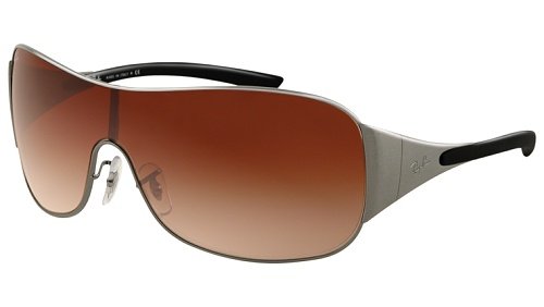 Ray Ban Rb3321 Satin Gunmetal / Brown Gradient Metallgestell Sonnenbrillen