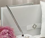 Pure Elegance in Wedding White Traditional Guest Book