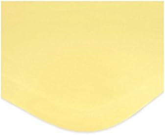 South Collection - 400 Thread Count 100% Egyptian Cotton 15" Deep Pocket Fitted Sheet, Solid Yellow (King)