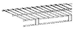 RUBBERMAID CLOSET 71296WARDROBE SHELF (PACK OF 6)