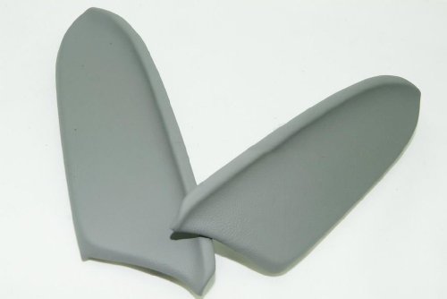 Honda Accord Real Leather Front Door Panels Armrest Covers Gray (Leather Part Only)