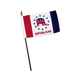 Republican Party Design 2- 4 x 6 inch Flag