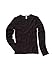 Ladies' Baby Rib Long-Sleeve Crew Neck Tee (Black) (X-Large)