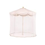 9’ Market Umbrella with Netting and Lights