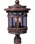 Maxim Lighting 40036CDSE Santa Barbara Post Mount Light, Sienna
