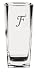 Culver Inc., Monogram "F" 4 Piece Tall Beverage Glass Set