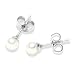 Valero Pearls Valero Classics Damen-Ohrstecker 925 Sterlingsilber S��wasser-Zuchtperlen wei� ca. 4,0-4,5 mm  186110