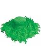 Green Feather Boa St Patricks Day Gangster Costume Hat