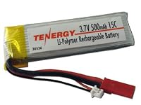 Tenergy 3.7V 500mAh 15C LiPo Battery for E-Flite Blade 120SR RC Helicopters by Tenergy