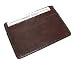 New Cowhide Leather Slim Line Credit Card Holder Brown