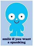 Wrongo - Smile If You Want Spanking - Button Magnet