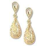 14KT Filigree Drop Earrings