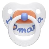 bibi silicone day-time BPA FREE soother, dental shape, Mama/Papa pastel, 12 months
