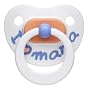bibi silicone day-time BPA FREE soother, dental shape, Mama/Papa pastel, From 6 months