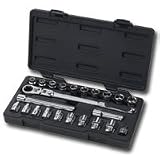 3/8 In Dr GearRatchet Set w/ Locking Handle - 23-Pc