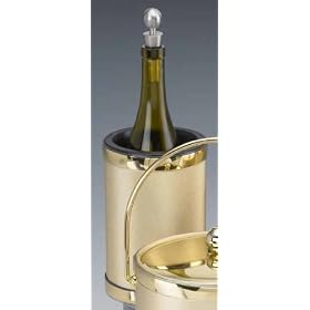 Kraftware 44678 Gleam - Gold Deluxe Wine Chiller by Kraftware